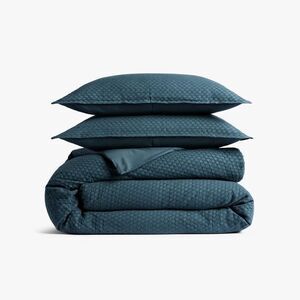 Parachute - Full/Queen Honeycomb Cotton Duvet Cover & Sham Set Cove